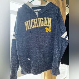 SOLD***Michigan zip up hoodie xl